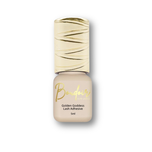 Golden Goddess Lash Adhesive — Strong Hold, Low Fumes, Humidity Resistant